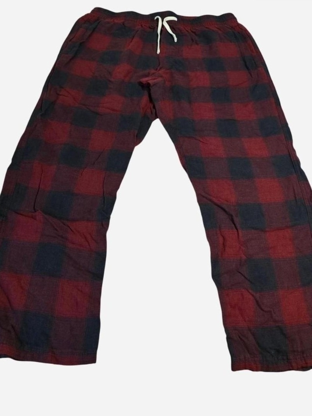 American Eagle men’s red and black buffalo plaid lounge pants in size Large.